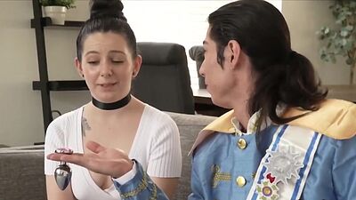 Exploring princess's tight butt hole