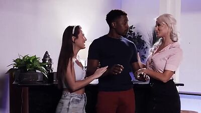 Sinful IR MILF and babe fucked in WAM 3some on mattres