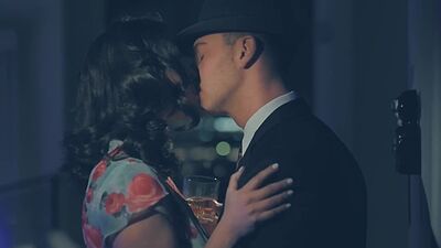 Big cock husband fucked his sexy submissive wife and hot big ass MILF maid