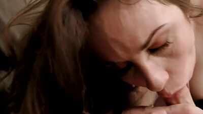 Eager POV MILF fucked in pierced pussy after cocksucking