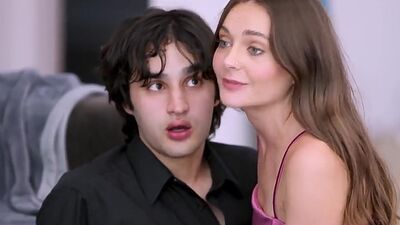 A hot and wild foursome Elias had with slutty teen BFFs