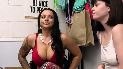 Payton and Nova Vixen tag teamed officer Jack's prick