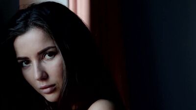 Perfect tits teen model Marina Nelson shows sexy body during hot posing