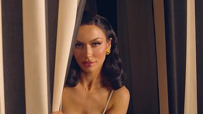 Glamorous brunette MILF Bryona Ashly stripped to show her big natural boobs