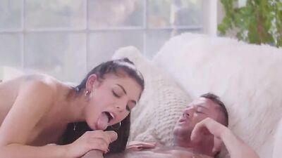 Hairy pussy secretary fucked by boss at home after work