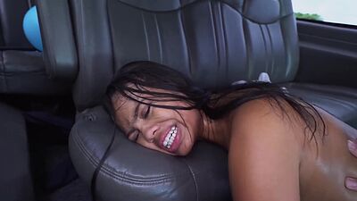 Pretty Asian teenie gets her pussy pummeled by a stud