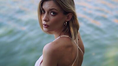 Hot big tits MILF Anna Lisa exposed perfect body after passion striptease