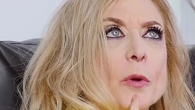 Rich MILF Nina Hartley fucked hard before wet ball licking