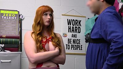 Redhead MILF Shoplifts a Lingerie and Gets Fucked
