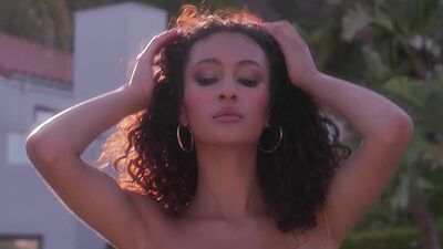 Perfect latina beauty Kyrah shows off petite body with her sweet ass