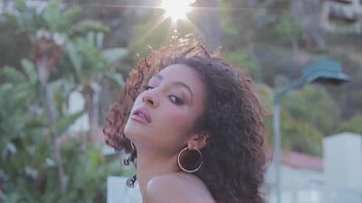 Perfect latina beauty Kyrah shows off petite body with her sweet ass