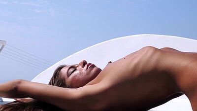 Beautiful small tits teen model Chiara Bianchino hot posed totally naked