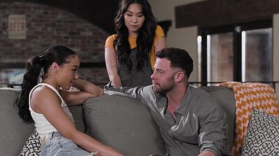 Stepdaughters black teen friend Alexis Tae ass fucked by her stepdad