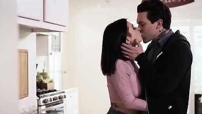 College guy licks and anal fucks his tattooed milf classmate