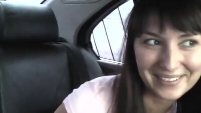 Sex in the car with college girl