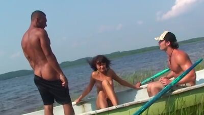 Horny student sex friends go boating