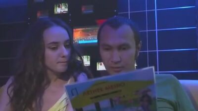 Girlfriend sucking in the night club