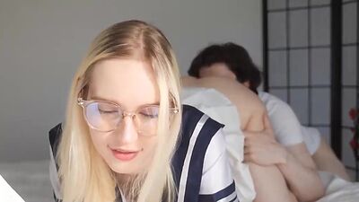 Schoolgirl Takes a Break from Studying Pussy Licked and Fucked