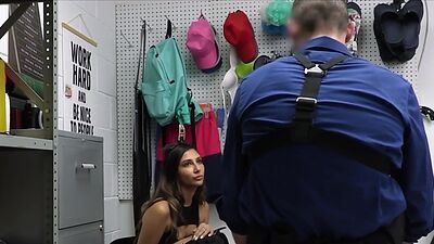 Hammering half Italian thief in the backroom