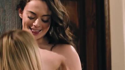 Sophia eats Charlie's pussy while trying to hide