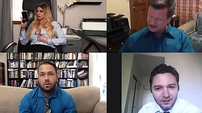 Busty solo MILF toys pussy on webcam for her viewers