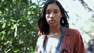 Ebony MILF with big natural boobs Brookliyn solo softcore video for Playboy