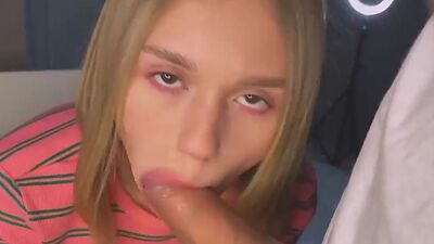 Russian Student did not Pass the Exam but Sucked Dick
