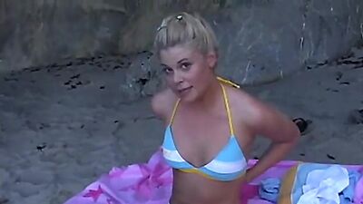 Little summer masturbates hard outdoors