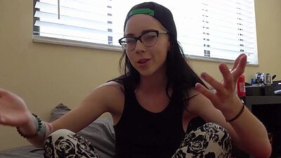 Wet stepsister sucking stepbrothers cock before he fucked and recorded her