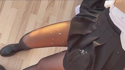 WOW Schoolgirl Plays Games instead of Sex