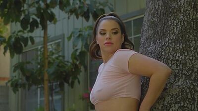 Swiss BBW MILF actress Daisy Marchesi shows off her flexibility