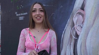 Public slut smashed in wet pussy hole outdoor by big dick