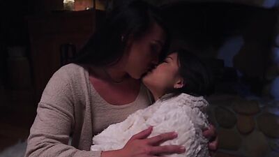 Kasey and Lulu breaks the coldness with hot sex