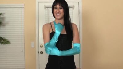 Vanessa Loves Satin Gloves