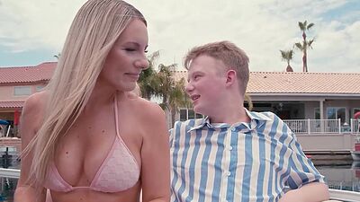 Perfect MILF date set up by his stepmom and Bunny Madison was ready for it