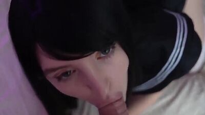 Naughty Schoolgirl let Stepbrother Fuck her Tight Hole