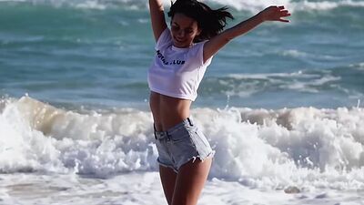 Hot MILF Sofi Ka exposed beautiful booty after passion striptease action