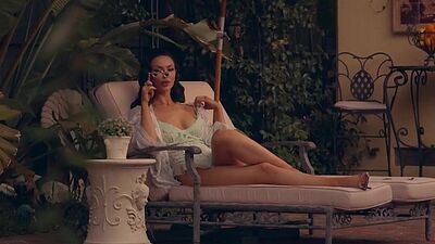 Busty Bryona Ashly posing in sexy lingerie and showed perfect natural body