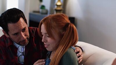 Teen stepdaughter fucks stepdad and teacher and enjoyed double penetration