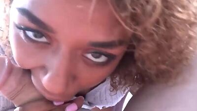 Ebony Teen Squirts on Neighbors Cock Milu Blaze