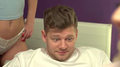 Sweet babes enjoy fucking hardcore in threesome fuck