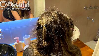 ''You told me you were going to leave him alone'' - Spitting, slapped, doggystyle and double cum