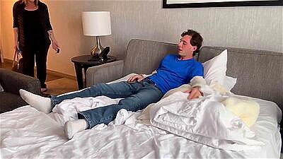Stepson Makes A Mess Of Hotel Room And Then A Bigger Mess On His Hot Milf Stepmom Danni Jones