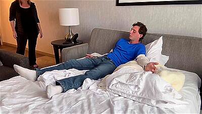 Stepson Makes A Mess Of Hotel Room And Then A Bigger Mess On His Hot Milf Stepmom Danni Jones