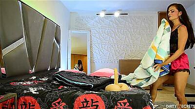 LIL_TIMY SWAPS WITH HER STEPMOM'S TOY AND MAKES HER COME IN SQUIRT