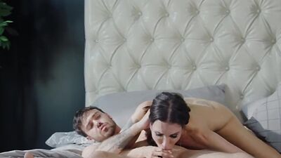 Big tits milf giving bffs stepson blowjob and fucking him