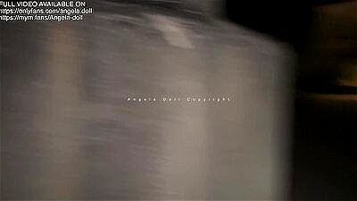 Angela Doll - street bukkake with strangers while I get creampie against a wall