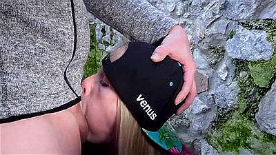 Publicly fucked by visitors during a tour of the castle ruins