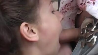 A young girl on roller skates fucked for all to see