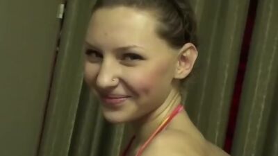 Amateurs naked in the sauna scene 1